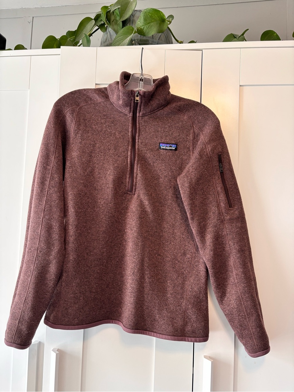 Patagonia Women's Quarter-Zip Fleece Pullover - Brown